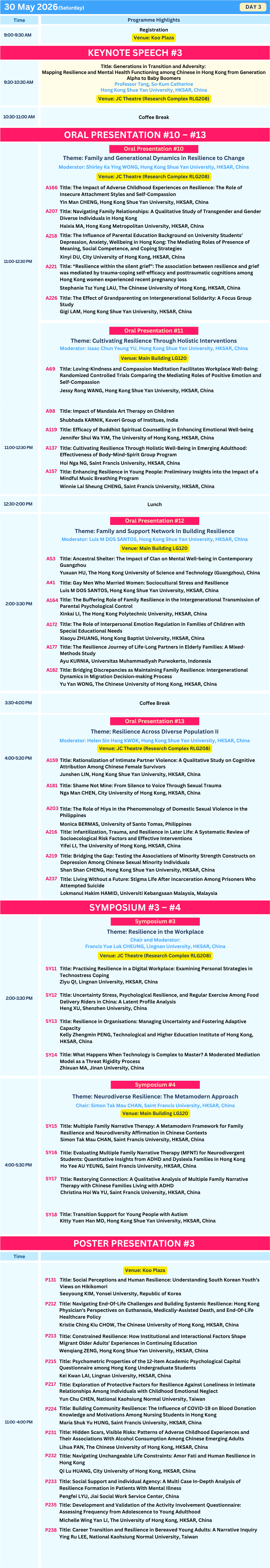 Programme Day 3